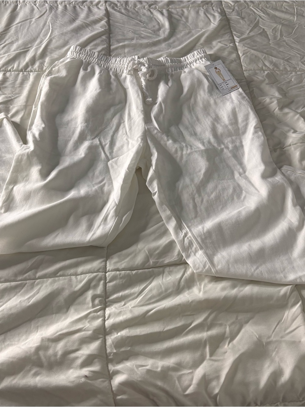 Ci Sono White Women's Trousers